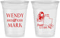 Custom Wedding 16 oz Soft Sided Clear Cups - Utah | 193