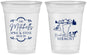 Custom Wedding 16 oz Soft Sided Clear Cups - Vermont | 194
