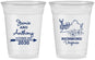 Custom Wedding 16 oz Soft Sided Clear Cups - Virginia | 195