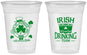 Custom St Patricks Day 16 oz Soft Sided Clear Cups - Irish Drinking Team | 200006