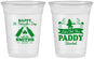 Custom St Patricks Day 16 oz Soft Sided Clear Cups - Lets Get The Paddy Started | 200014