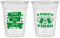Custom St Patricks Day 16 oz Soft Sided Clear Cups - Dublin My Vision | 200016
