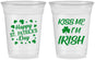 Custom St Patricks Day 16 oz Soft Sided Clear Cups - Kiss Me I Am Irish | 200018