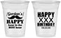 Custom Birthday 16 oz Soft Sided Clear Cups - 30th | 20013