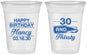 Custom Birthday 16 oz Soft Sided Clear Cups - 30 And Thirsty | 20014