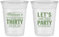Custom Birthday 16 oz Soft Sided Clear Cups - 30th | 20017