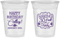 Custom Birthday 16 oz Soft Sided Clear Cups - 30 Look Purdy | 20022