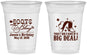 Custom Birthday 16 oz Soft Sided Clear Cups - Boots And Bling | 20038