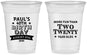 Custom Birthday 16 oz Soft Sided Clear Cups - 40th | 20045