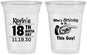 Custom Birthday 16 oz Soft Sided Clear Cups - 18th | 20046