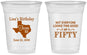 Custom Birthday 16 oz Soft Sided Clear Cups - 50th | 20051