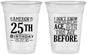 Custom Birthday 16 oz Soft Sided Clear Cups - 25th | 20054