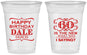 Custom Birthday 16 oz Soft Sided Clear Cups - 60th | 20070