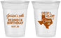 Custom Birthday 16 oz Soft Sided Clear Cups - 30th Redneck Texas | 20072