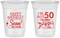 Custom Birthday 16 oz Soft Sided Clear Cups - 50th | 20080