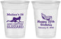 Custom Birthday 16 oz Soft Sided Clear Cups - 20th Mardi Gras | 20084