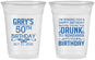Custom Birthday 16 oz Soft Sided Clear Cups - 50th | 20095
