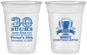 Custom Birthday 16 oz Soft Sided Clear Cups - 30th Sucks | 20097