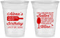 Custom Birthday 16 oz Soft Sided Clear Cups - 25th Wine | 20099