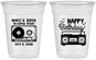 Custom Birthday 16 oz Soft Sided Clear Cups - 50th Cassette Tape | 20117