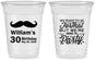 Custom Birthday 16 oz Soft Sided Clear Cups - 30th | 20132