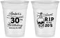 Custom Birthday 16 oz Soft Sided Clear Cups - 30th Rip 20 | 20140