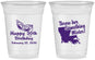 Custom Birthday 16 oz Soft Sided Clear Cups - 30th Mardi Gras | 20146
