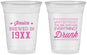 Custom Birthday 16 oz Soft Sided Clear Cups - Drunk | 20147