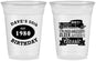 Custom Birthday 16 oz Soft Sided Clear Cups - 50th Classic Car | 20156