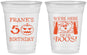 Custom Birthday 16 oz Soft Sided Clear Cups - 50th Halloween | 20157