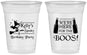 Custom Birthday 16 oz Soft Sided Clear Cups - Halloween Spooky Boos | 20158
