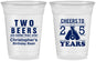 Custom Birthday 16 oz Soft Sided Clear Cups - Cheers To 25 Years | 20163
