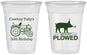 Custom Birthday 16 oz Soft Sided Clear Cups - 30th Get Plowed | 20166