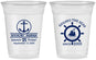 Custom Birthday 16 oz Soft Sided Clear Cups - 25th Nautical | 20168