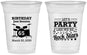 Custom Birthday 16 oz Soft Sided Clear Cups - 65th Rock Star | 20175