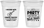 Custom Birthday 16 oz Soft Sided Clear Cups - 45th Rock Star | 20176