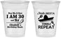 Custom Birthday 16 oz Soft Sided Clear Cups - 30th Fiesta Siesta Tequila | 20177