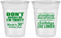 Custom Birthday 16 oz Soft Sided Clear Cups - 30th | 20182