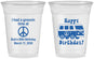Custom Birthday 16 oz Soft Sided Clear Cups - 60th | 20186