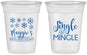 Custom Birthday 16 oz Soft Sided Clear Cups - 25th Christmas | 20197