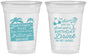 Custom Birthday 16 oz Soft Sided Clear Cups - Beach | 20201