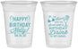 Custom Birthday 16 oz Soft Sided Clear Cups - Sun Sand Drink Hand | 20202