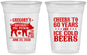 Custom Birthday 16 oz Soft Sided Clear Cups - 60th Barbeque Bbq | 20217