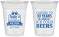 Custom Birthday 16 oz Soft Sided Clear Cups - 30th | 20218