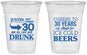 Custom Birthday 16 oz Soft Sided Clear Cups - Cheers To 30 Years | 20219