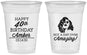 Custom Birthday 16 oz Soft Sided Clear Cups - 40th | 20222