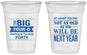 Custom Birthday 16 oz Soft Sided Clear Cups - 40th | 20225