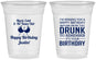 Custom Birthday 16 oz Soft Sided Clear Cups - 40th | 20237