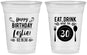 Custom Birthday 16 oz Soft Sided Clear Cups - 30th | 20240