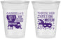 Custom Birthday 16 oz Soft Sided Clear Cups - 30th Mardi Gras | 20246